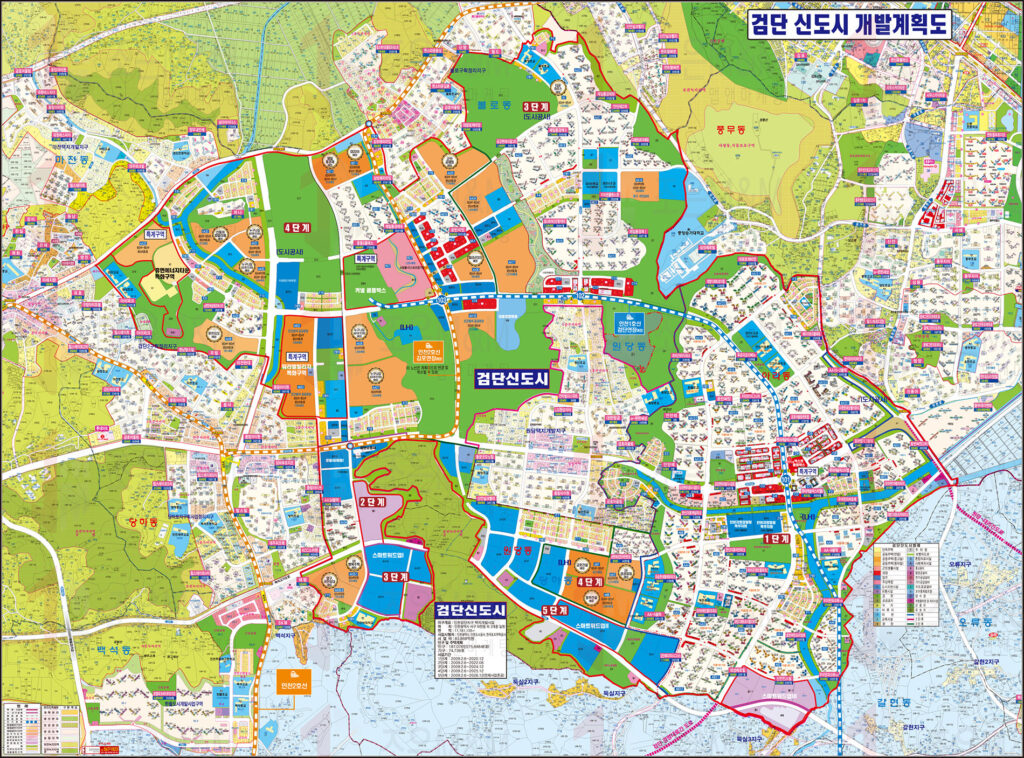 검단신도시 개발 계획도