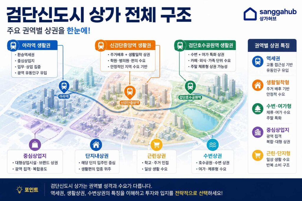 검단신도시 상가 전체 구조도